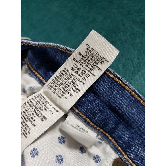 Lucky Brand Jeans Size 2 Womens Blue Stretch Medium Wash Mid Rise Sweet Straight - Picture 4 of 13